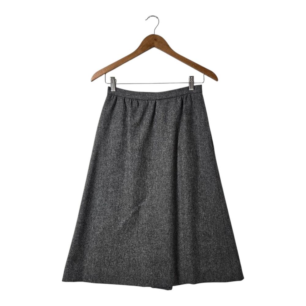 Vintage Marshall Field & Company 100% Wool Skirt S High Waisted Dark Academia